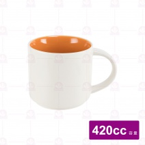繽紛馬克杯 深橘Φ杯口9.78.8x底8.4cm