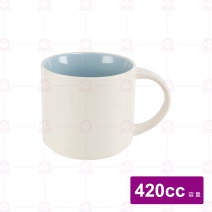 繽紛馬克杯 淺灰Φ杯口9.78.8x底8.4cm