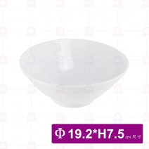 7.5寸拉麵碗 白色 Φ19.2x7.5x底8.5cm