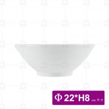 8.5寸拉麵碗 白色 Φ22xH8x底9.2cm