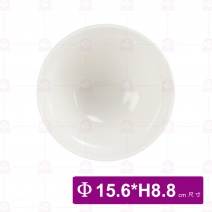 丼飯碗 白色 Φ15.6x8.8x碗底6.2cm