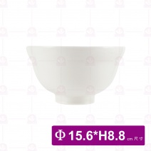 丼飯碗 白色 Φ15.6x8.8x碗底6.2cm