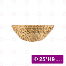 【菊川本味】圓形藤編盆-中 25xH9cm