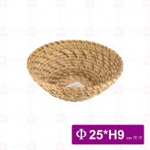 【菊川本味】圓形藤編盆-中 25xH9cm