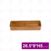 【菊川本味】桃木盒 長方圓角 (可疊)26.5x8xH5cm