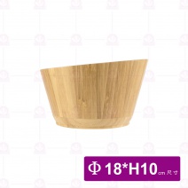 【菊川本味】斜口拚竹圓盤 18xH10cm