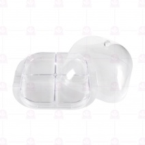 HO-106B-2 四方透明底盤30x26xh3cm