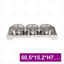304#調味架 3頭  50.5x15.2xH7cm