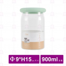SK915矽膠密封罐-綠 Φ9xH15cm/900ml