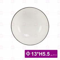 【大同磁器】色釉碗 淺咖啡色Φ13xH5.5cm