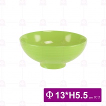 【大同磁器】色釉碗 淺綠色Φ13xH5.5cm