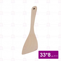 【菊川本味】品味櫸木鍋鏟(無漆)33x8cm