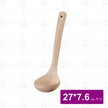 【菊川本味】品味直湯杓(無漆)27x7.6cm