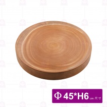 【菊川本味】桃花心木砧板-圓Φ45xH6cm