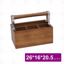 【菊川本味】四格相思木餐具提盒