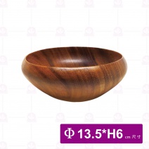 【菊川本味】櫻桃木缽 F200-13Φ13.5xH6cm
