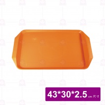 美耐皿托盤-亮桔43x30x2.5cm