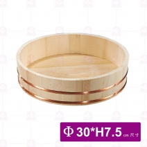 【菊川本味】銅枯壽司桶(1尺)30xH7.5cm T40-30