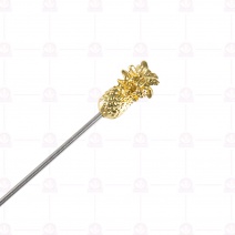 菠蘿鍍金不銹鋼水果針(5支/包)