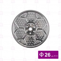 304不鏽鋼附蓋底蒸籠(1蓋+1鍋)附蒸籠片 26cm