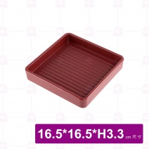 YM1719方型疊肉盤(ABS) 紅色