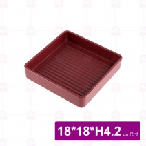 YM1721方型疊肉盤(ABS) 紅色