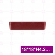 YM1721方型疊肉盤(ABS) 紅色
