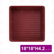 YM1721方型疊肉盤(ABS) 紅色