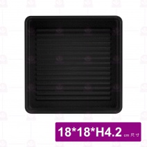 YM1721方型疊肉盤(ABS) 黑色