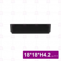 YM1721方型疊肉盤(ABS) 黑色