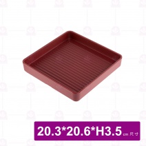 YM1723方型疊肉盤(ABS) 紅色