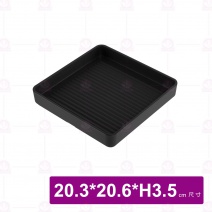 YM1723方型疊肉盤(ABS) 黑色