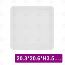 YM1723方型疊肉盤(ABS) 白色