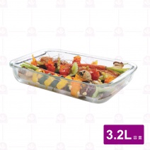 【台玻】長型玻璃烤盤 34.5x20x5.2cm(113.02.19/下架)