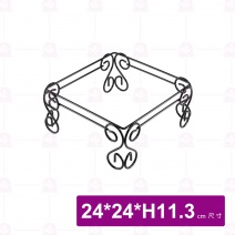 維克斯藝術方型陳列架-鐵灰
