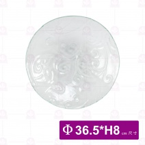 窯燒玻璃浮雕琉璃缽 G32-5F-B21-T