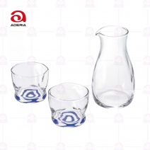 【日本ADERIA】日本蛇目清酒壺杯組(一壺二杯禮盒組)