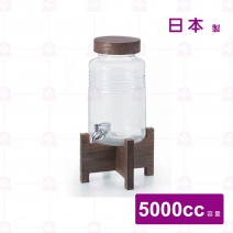 【日本ADERIA】日製附木架燒酌瓶 5L