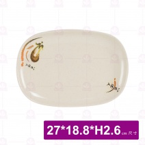 【LihTay】長方盤303 一番花(12入/盒)