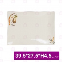 【LihTay】長方盤6019 一番花(12入/盒)