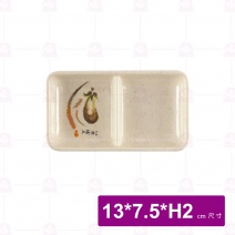 【LihTay】8024雙格盤 一番花(12入/盒)