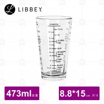 【Libbey】刻度調酒杯 Φ8.5xH14.9cm