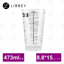 【Libbey】刻度調酒杯 Φ8.5xH14.9cm