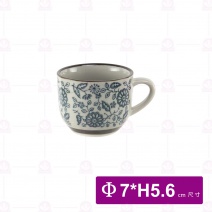 大利花 6.5cm有耳茶杯 Φ7xH5.6cm