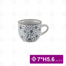 藍小花 6.5cm有耳茶杯 Φ7xH5.6cm