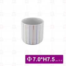 三色線條2.8吋杯 Φ7xH7.5cm