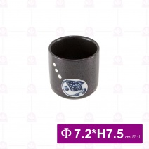 河豚2.8吋羅紋直身杯 Φ7.2xH7.5cm