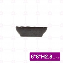 3.5吋河豚布紋長方醬碟 6x8xH2.8cm