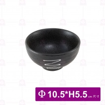 一珍白條 4.2吋羅紋飯碗 Φ10.5xH5.5cm