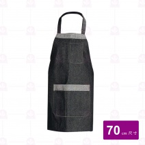 #9256牛仔調整型連身圍裙(黑 )